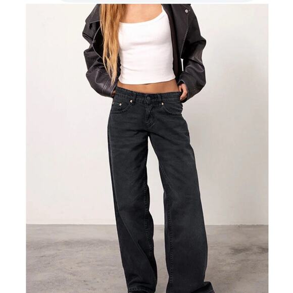 Motel Black Jeans Black Women’s 34x32 - Picture 4 of 7